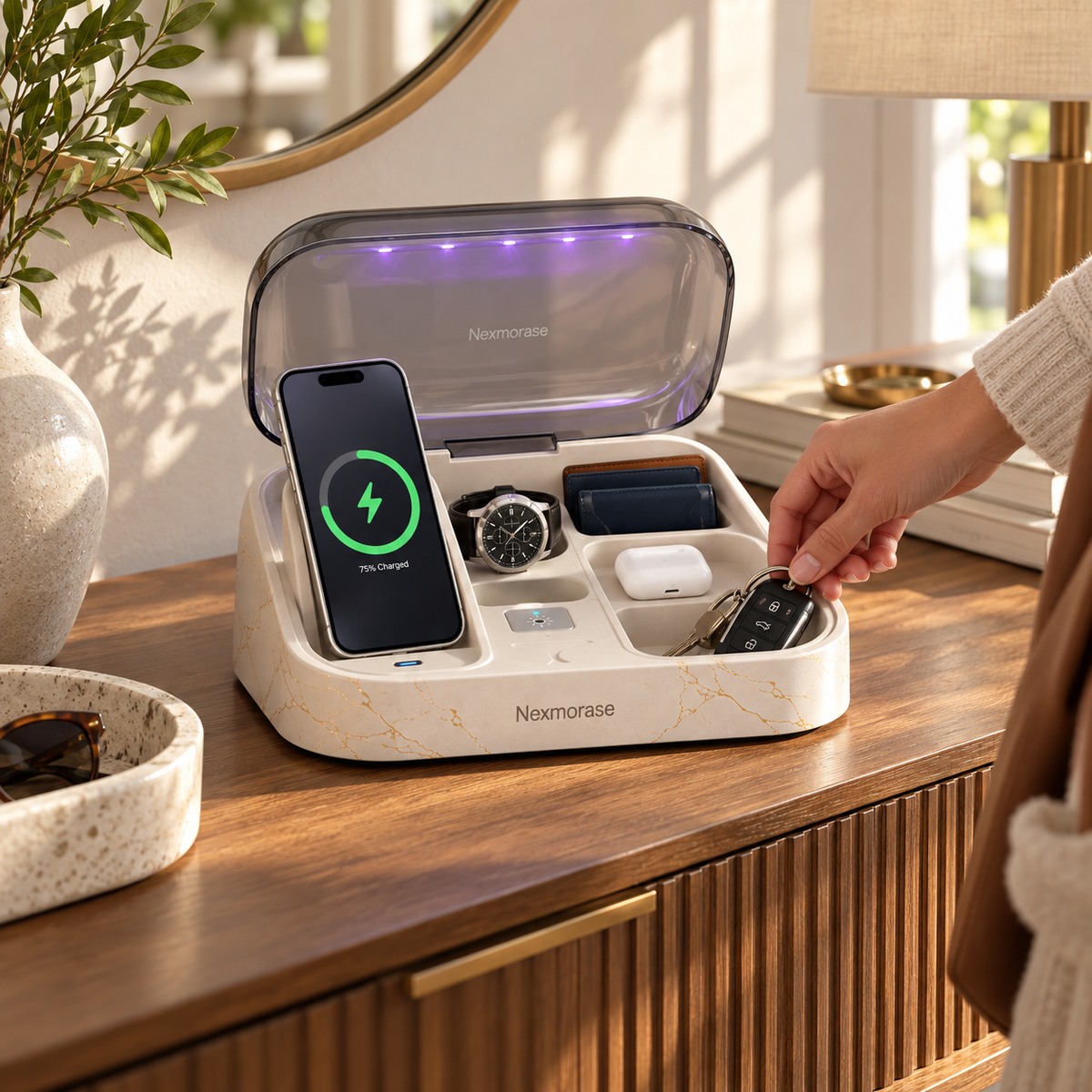 Nexmorase™ GlowDock Charging Valet
