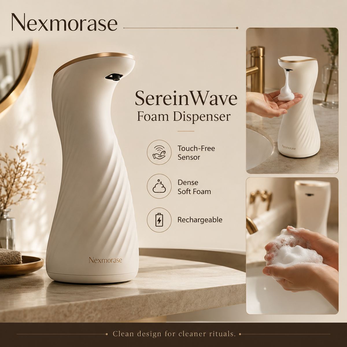 Nexmorase™ SereneWave Automatic Foam Dispenser