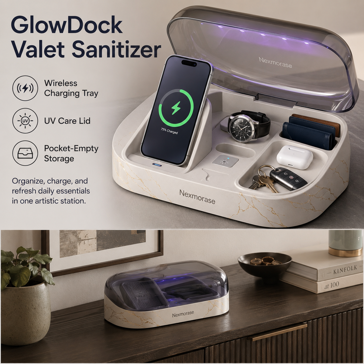 Nexmorase™ GlowDock Charging Valet